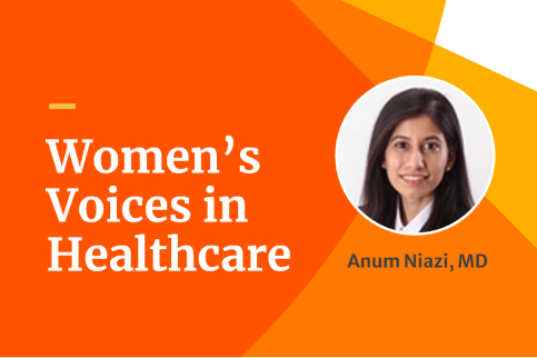 Dr. Anum Niazi represents women in healthcare.