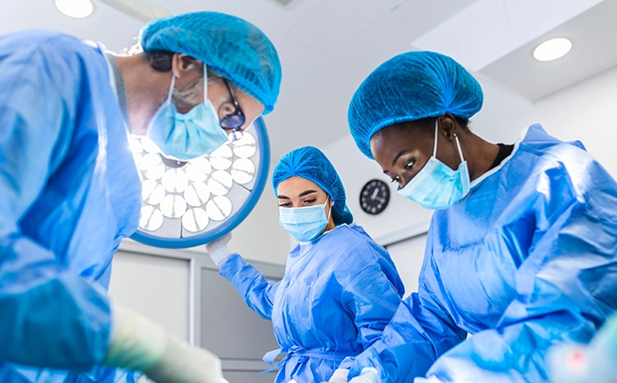 Surgeons in operating room